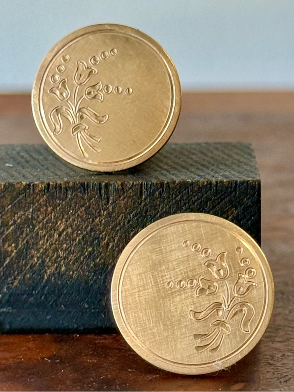 Vintage BAB Gold Filled Engraved Floral Clip Earrings